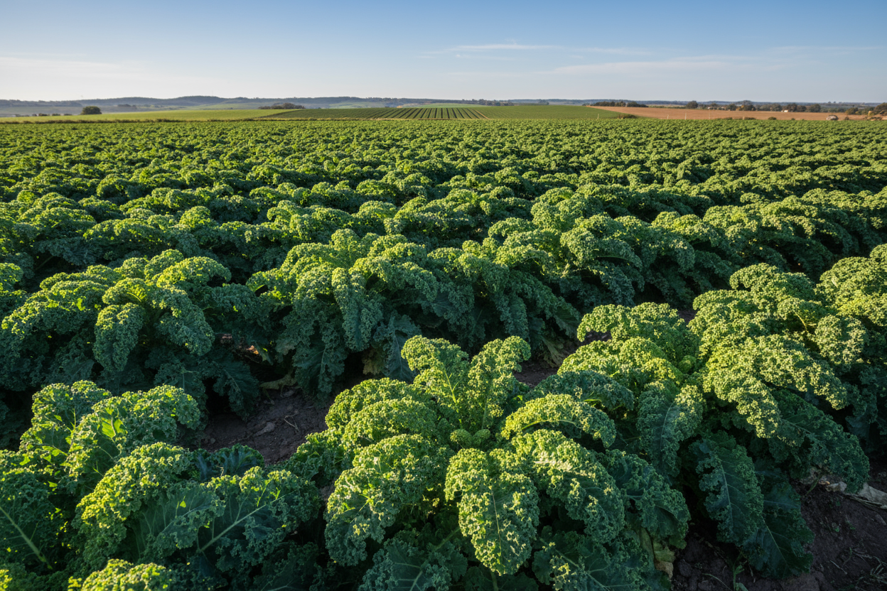 field of kale