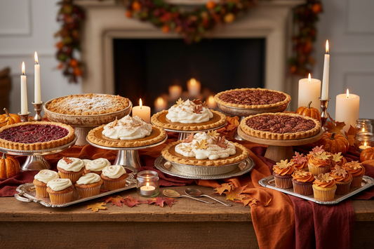 thanksgiving deserts table
